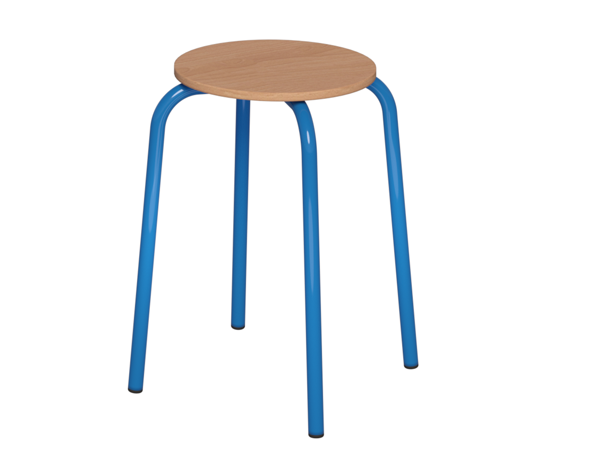 Taboret - siedzisko ze sklejki okrągłe - zdjęcie 7